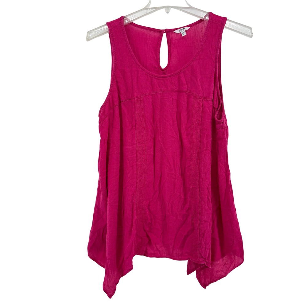 SONOMA Goods for Life Pink Sleeveless Shark Bite Tunic Top Women's Plus Size‎ 1X